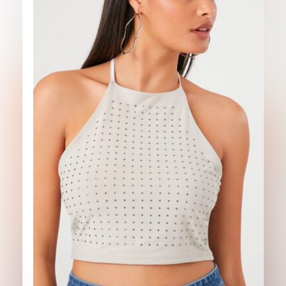 Studded Halter Top, Women’s Sizes small & medium NWT